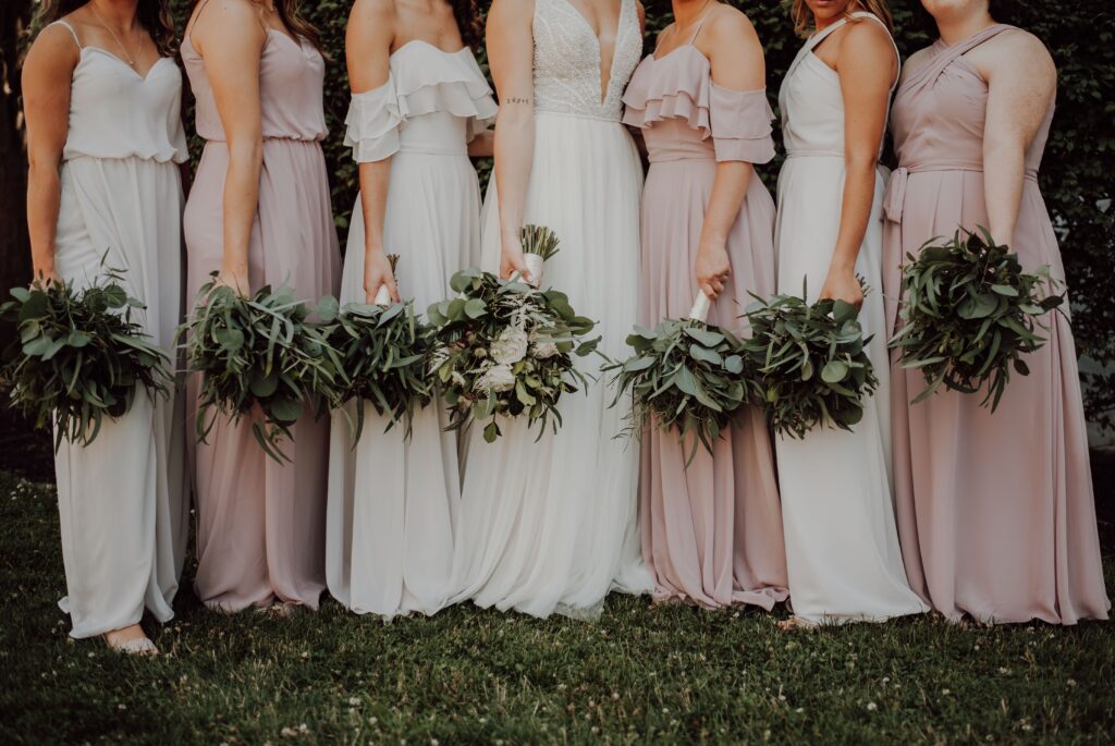 selecting wedding attire for bridesmaids