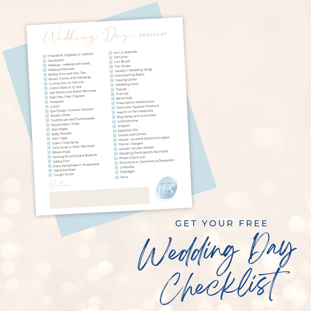 Wedding Day Checklist