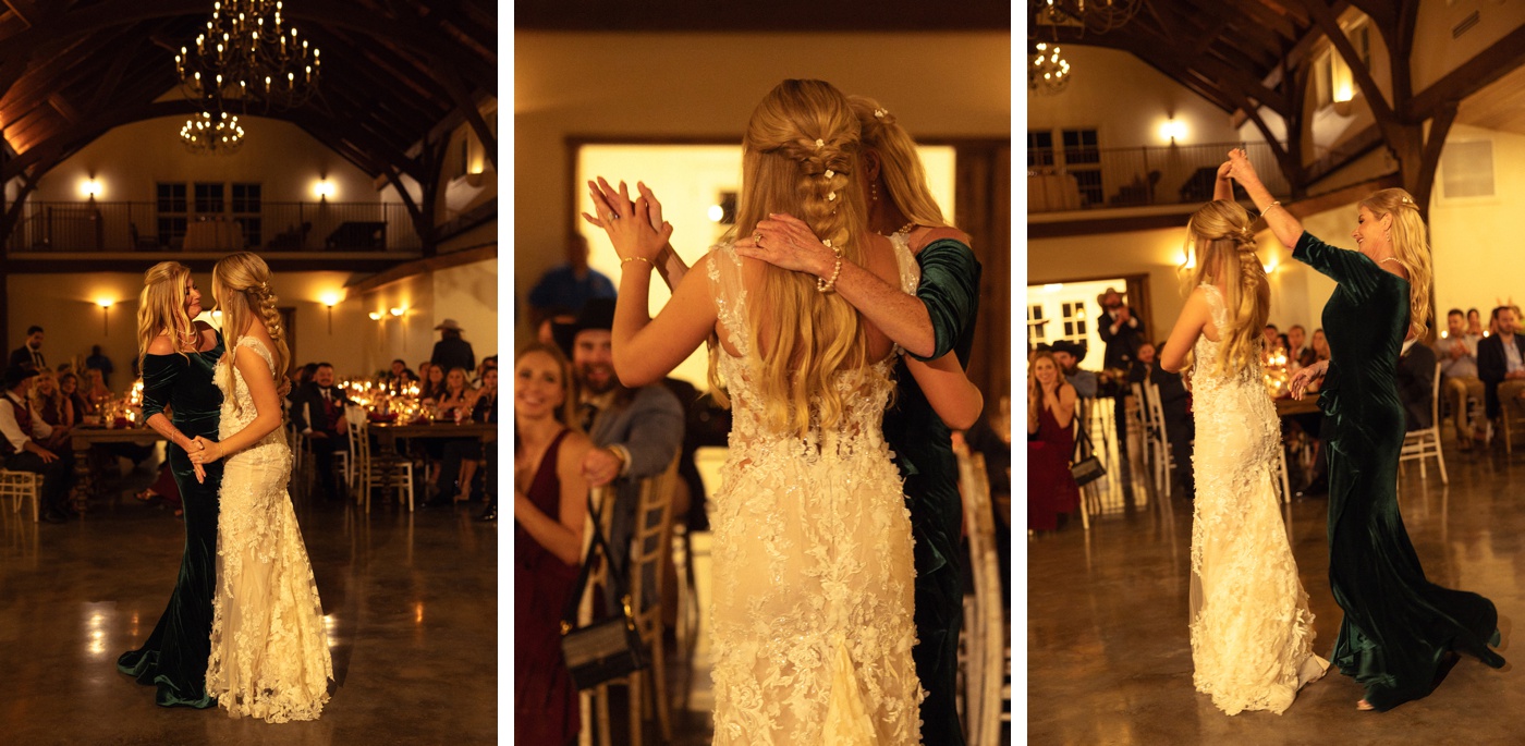 Bride dancing with her mom at a La Bonne Vie Ranch wedding