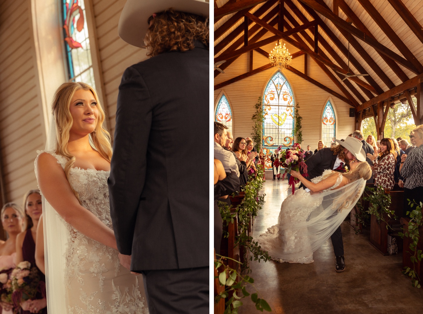 Wedding ceremony at La Bonne Vie Ranch