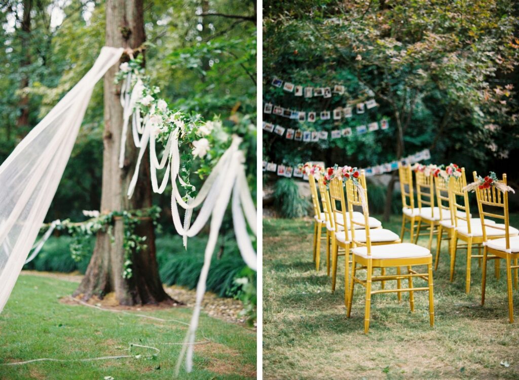 Backyard wedding planning details, by The Wedding Duo