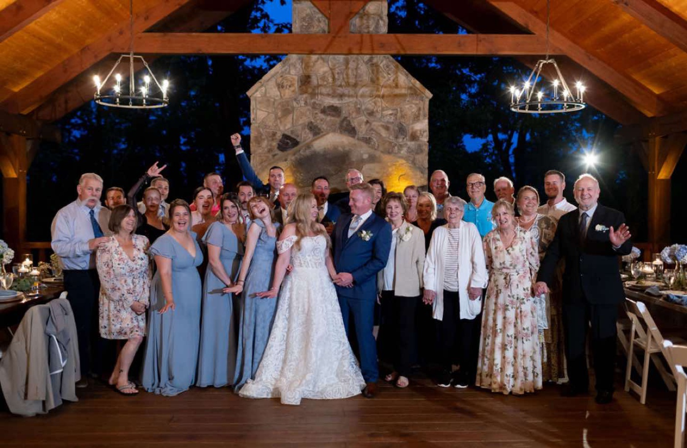 Intimate wedding at Toccoa Falls College and Forest Lodge Wedding & Retreat Center