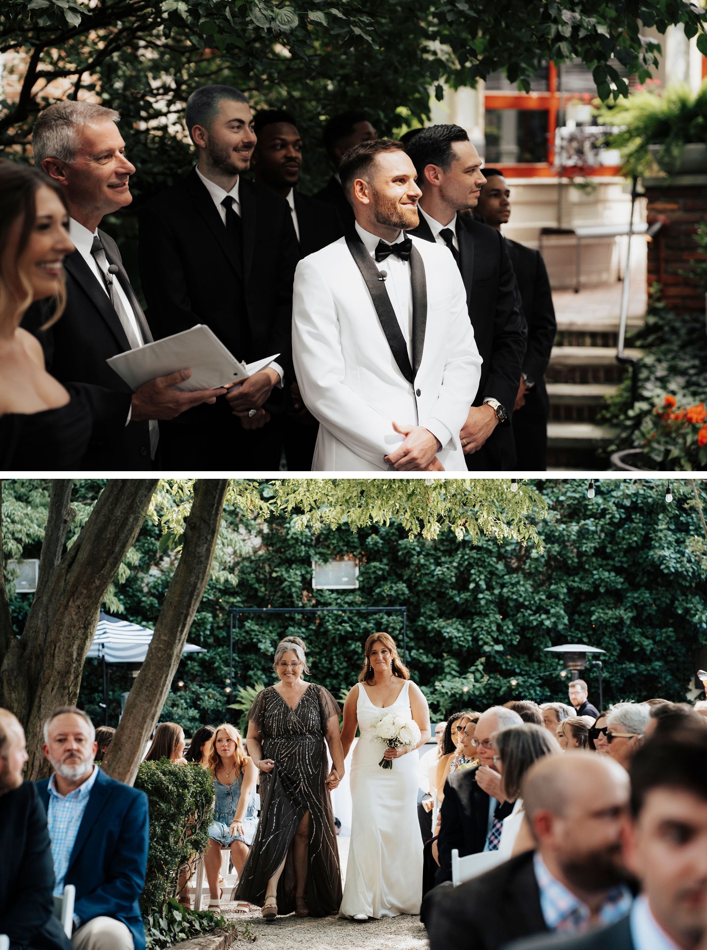 outdoor wedding ceremony at Georgetown & Vosh